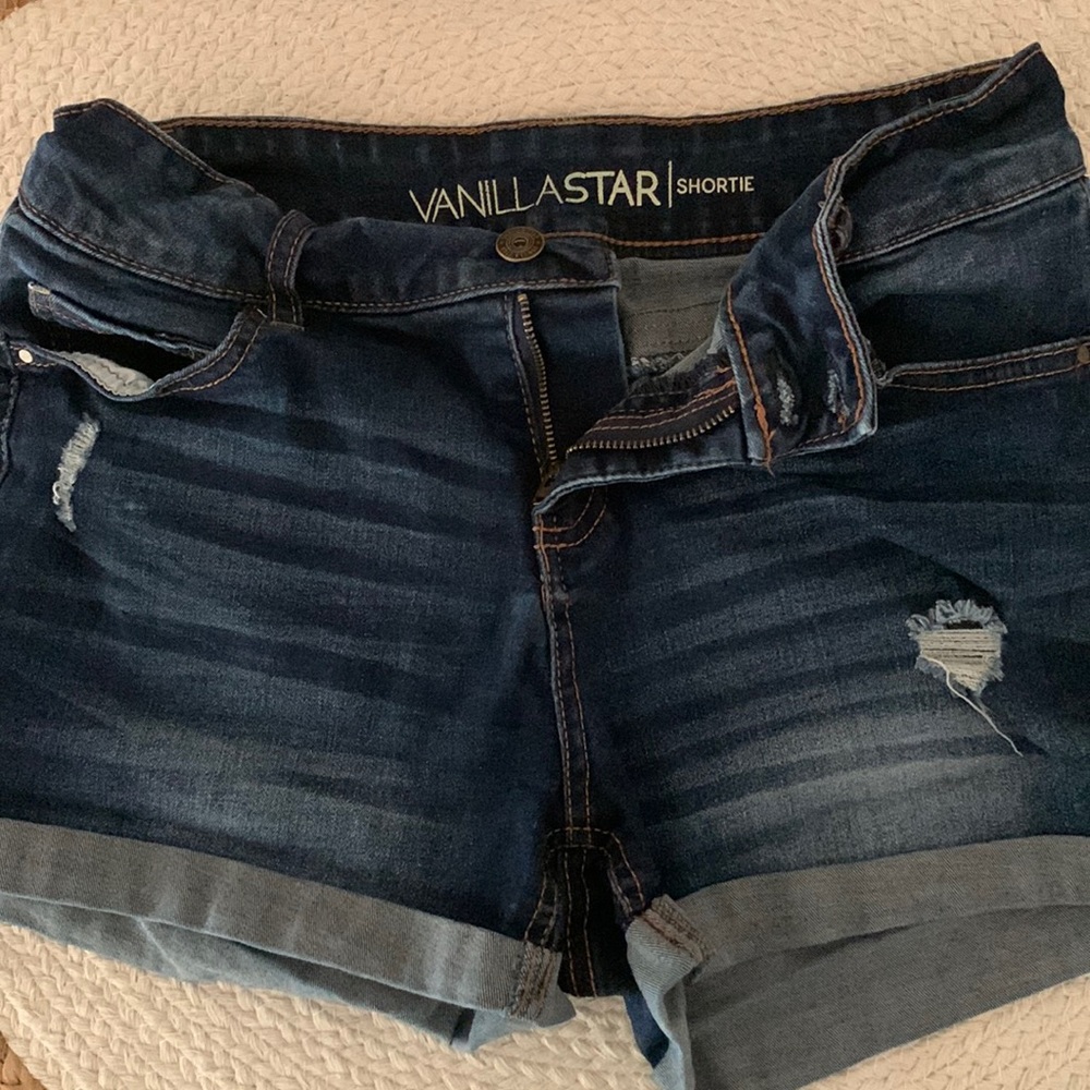 Vanilla star denim shorts